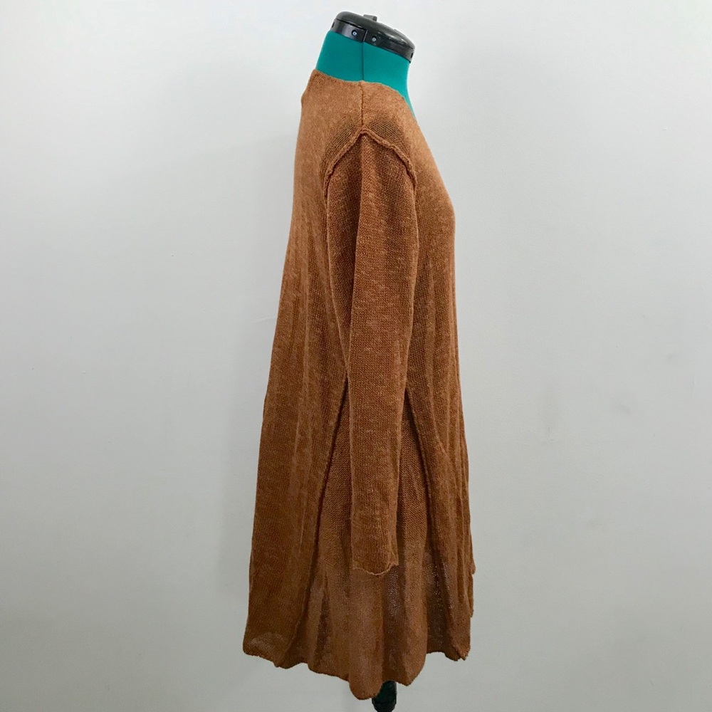 Habitat Linen Blend Loose Knit Tunic Sweater - Picture 3 of 7